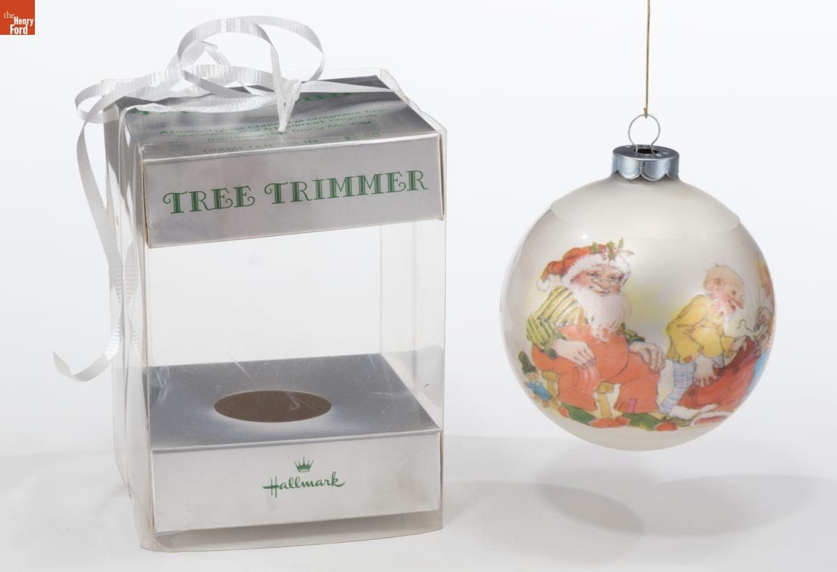 Hallmark "Santa with Elves" Christmas Ornament, 1973