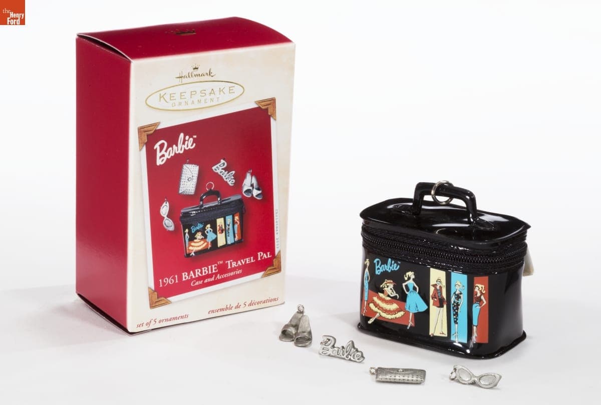 Hallmark "1961 Barbie Travel Pal" Christmas Ornament, 2002
