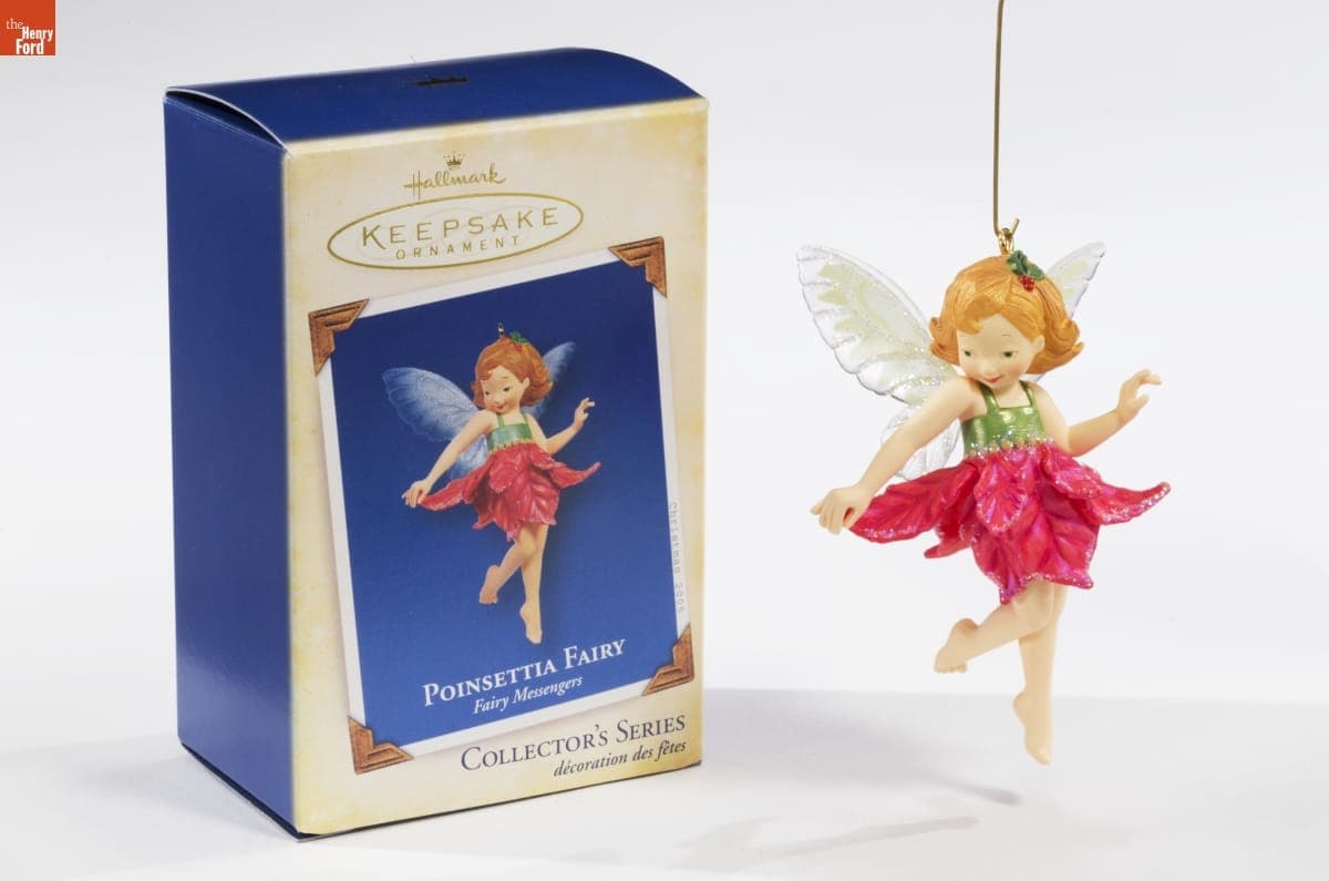 Hallmark "Fairy Messengers Series: Poinsettia Fairy" Christmas Ornament, 2005
