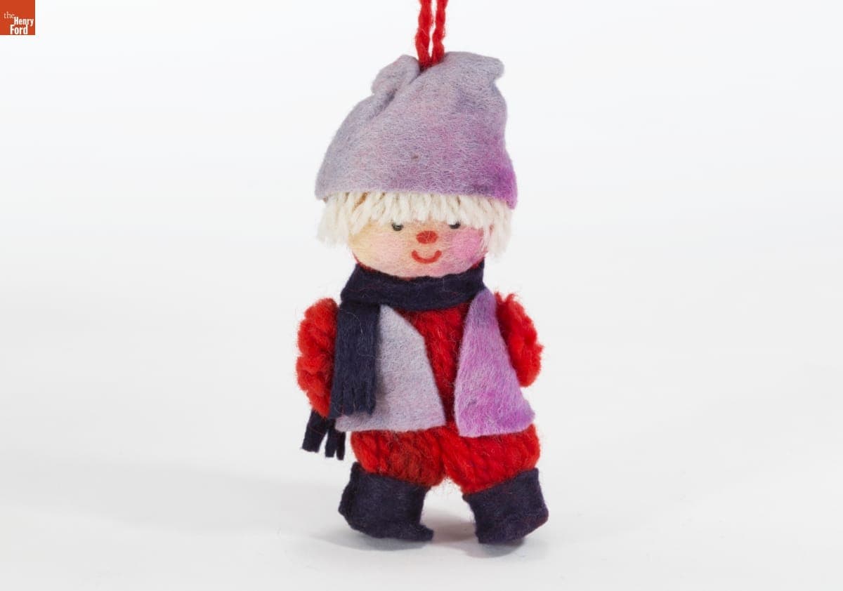 Hallmark "Yarn Ornament: Boy Caroler" Christmas Ornament, 1973