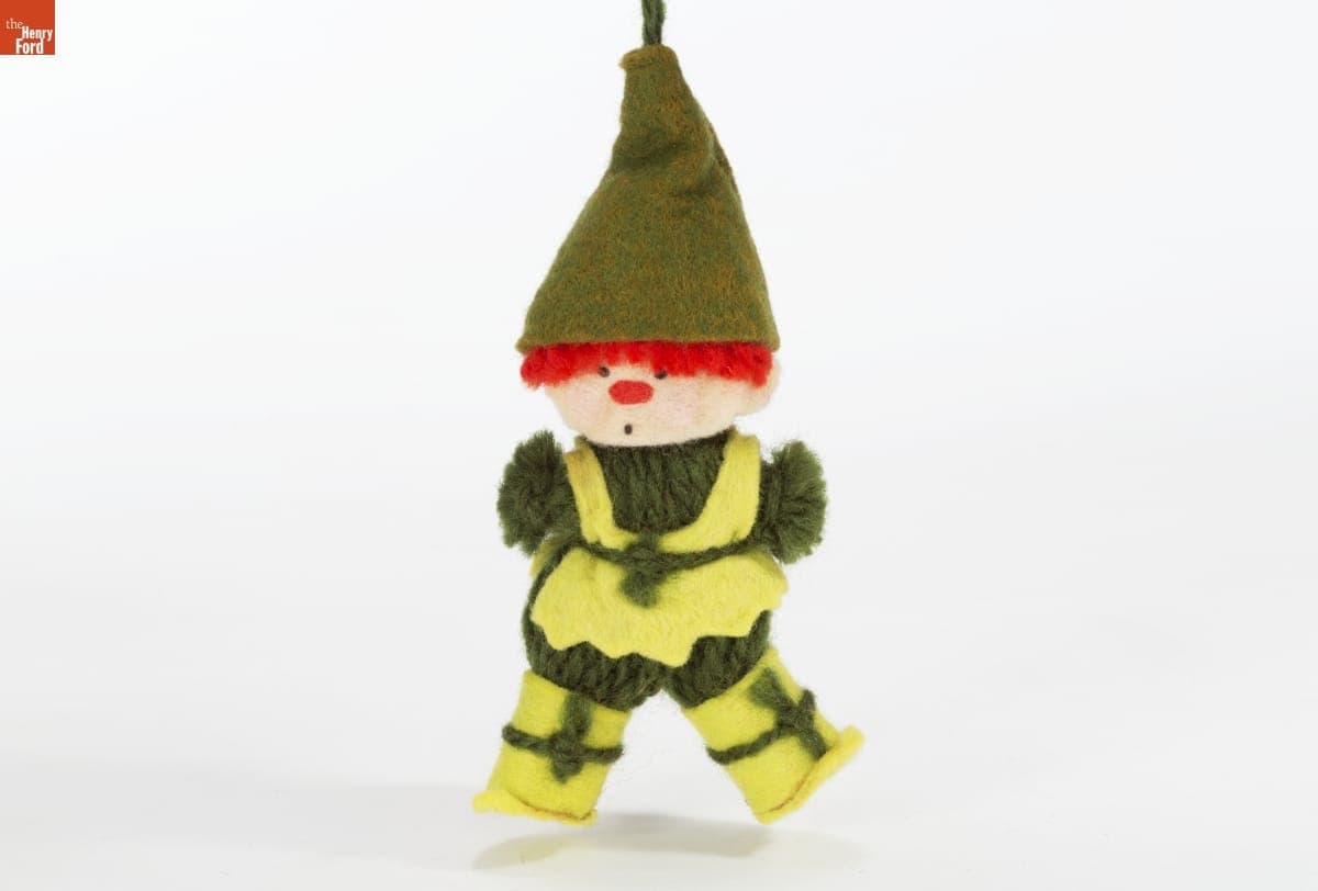 Hallmark "Yarn Ornament: Elf" Christmas Ornament, 1973