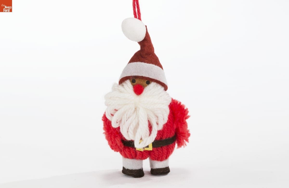 Hallmark "Yarn Ornament: Santa" Christmas Ornament, 1974