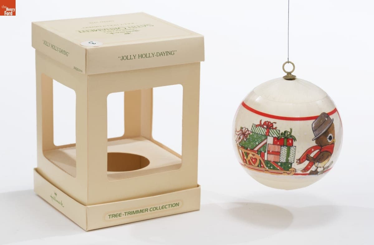 Hallmark "Jolly Holly-Daying" Christmas Ornament, 1978