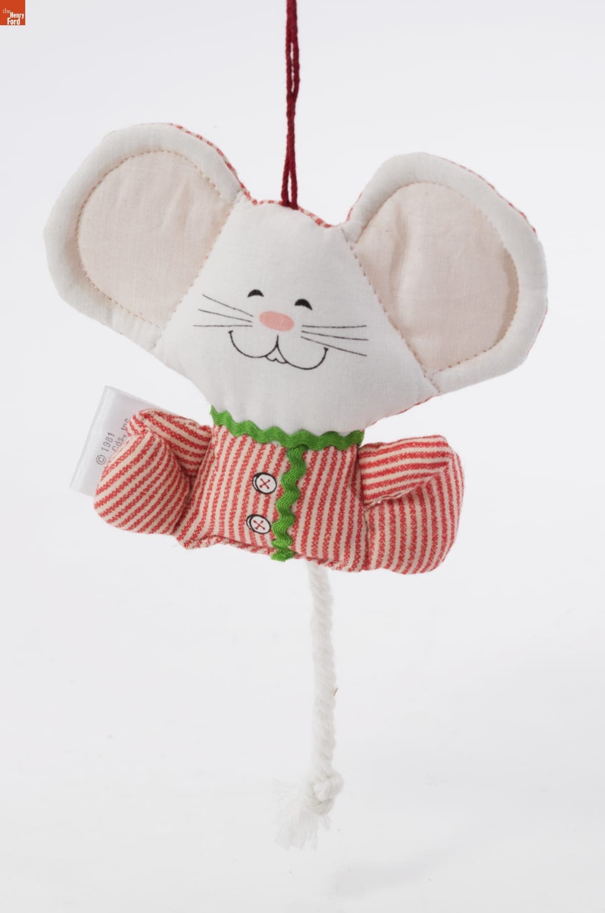 Hallmark "Peppermint Mouse" Christmas Ornament, 1981