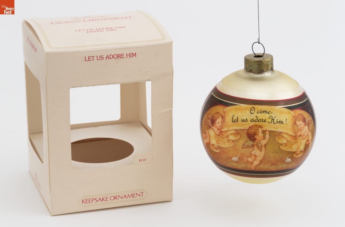Hallmark "Let Us Adore Him" Christmas Ornament, 1981