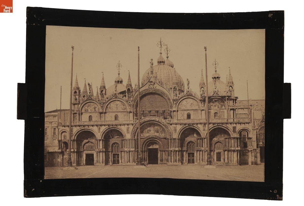 Megalethoscope Slide, "The Facade of St. Mark's Church"