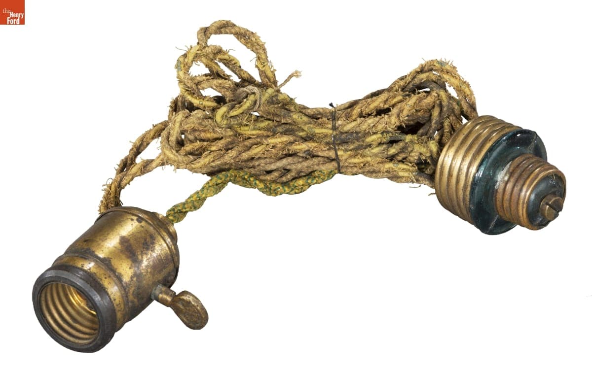 First Extension Cord Used in Grand Rapids Edison Company Plant, circa 1889