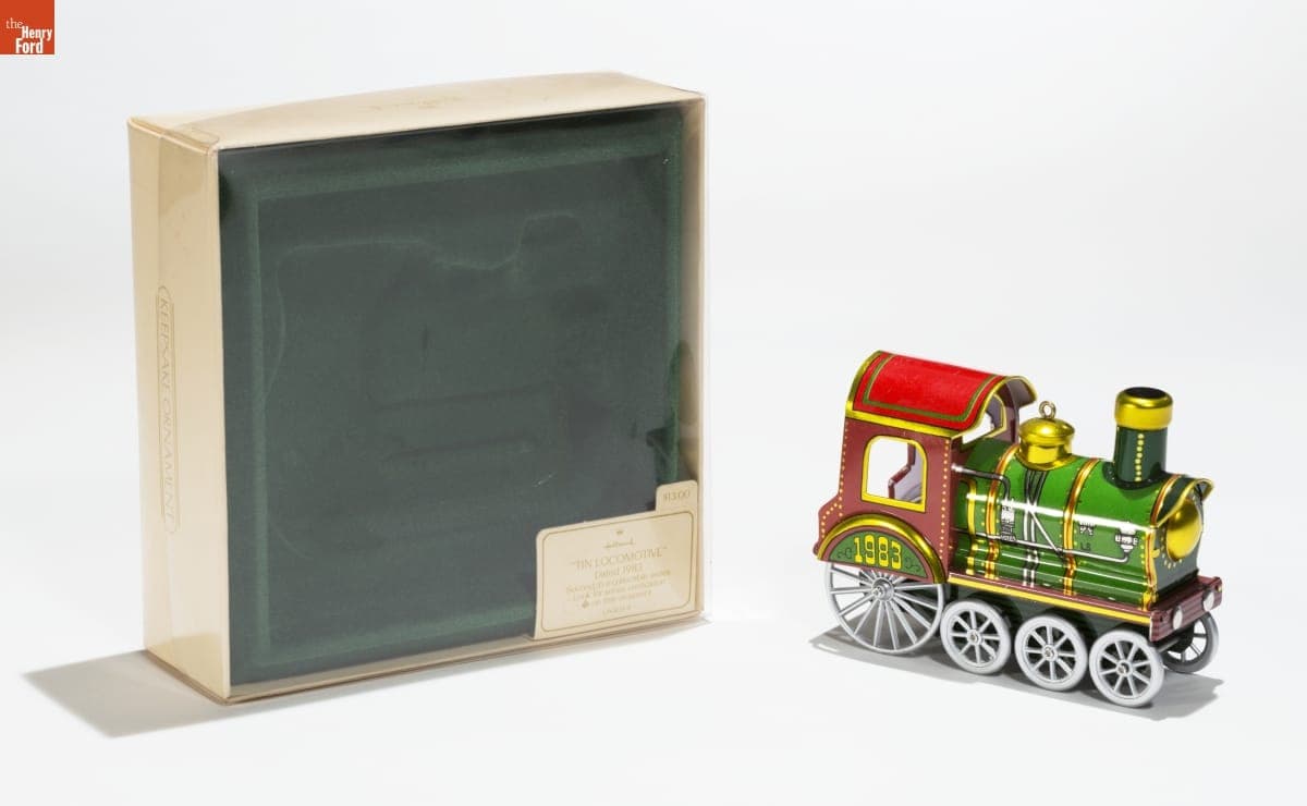 Hallmark "Tin Locomotive" Christmas Ornament, 1983