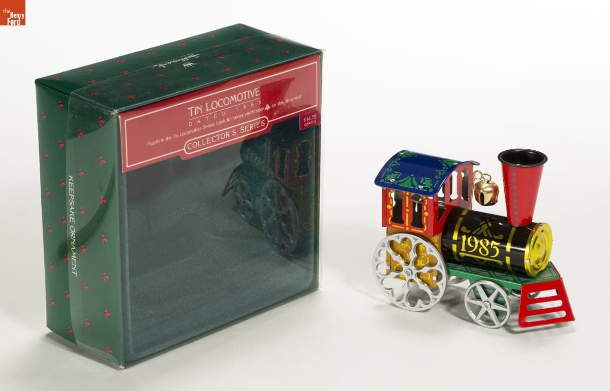 Hallmark "Tin Locomotive" Christmas Ornament, 1985