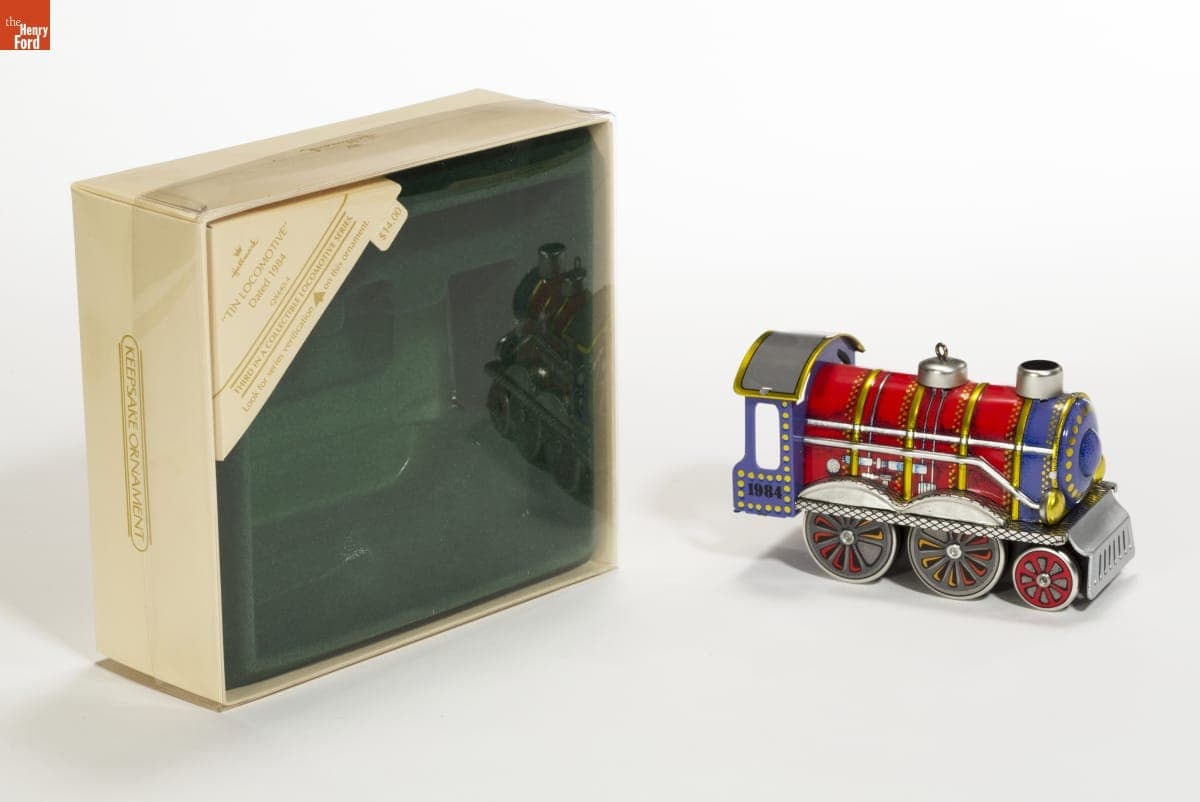 Hallmark "Tin Locomotive" Christmas Ornament, 1984