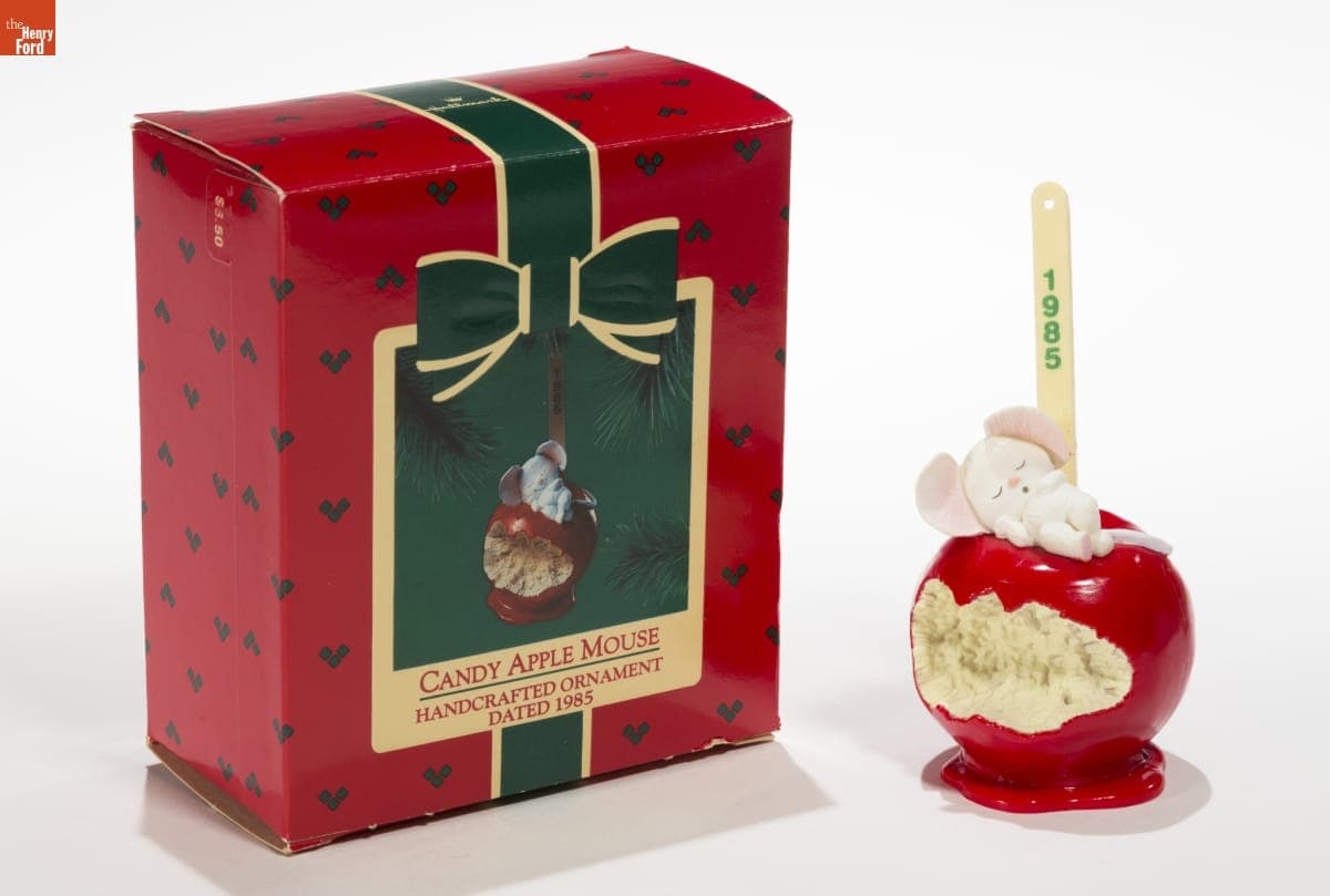 Hallmark "Candy Apple Mouse" Christmas Ornament, 1985