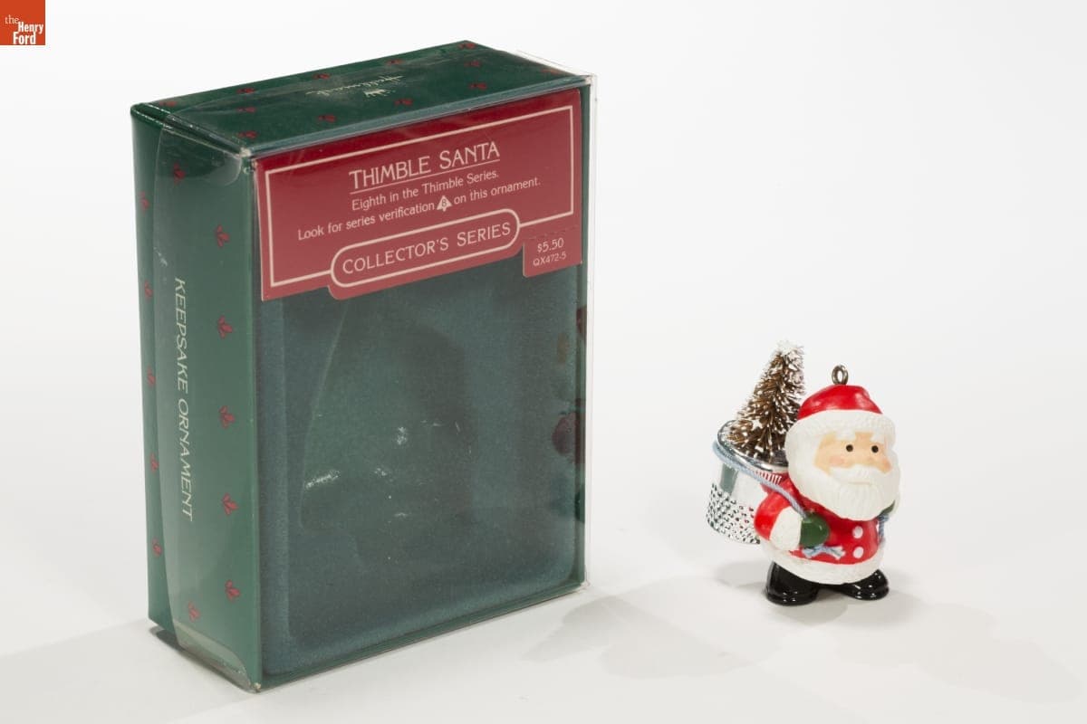 Hallmark "Thimble Series: Santa" Christmas Ornament, 1985