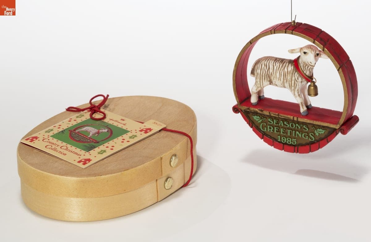Hallmark "Country Christmas Collection: Sheep at Christmas" Christmas Ornament, 1985