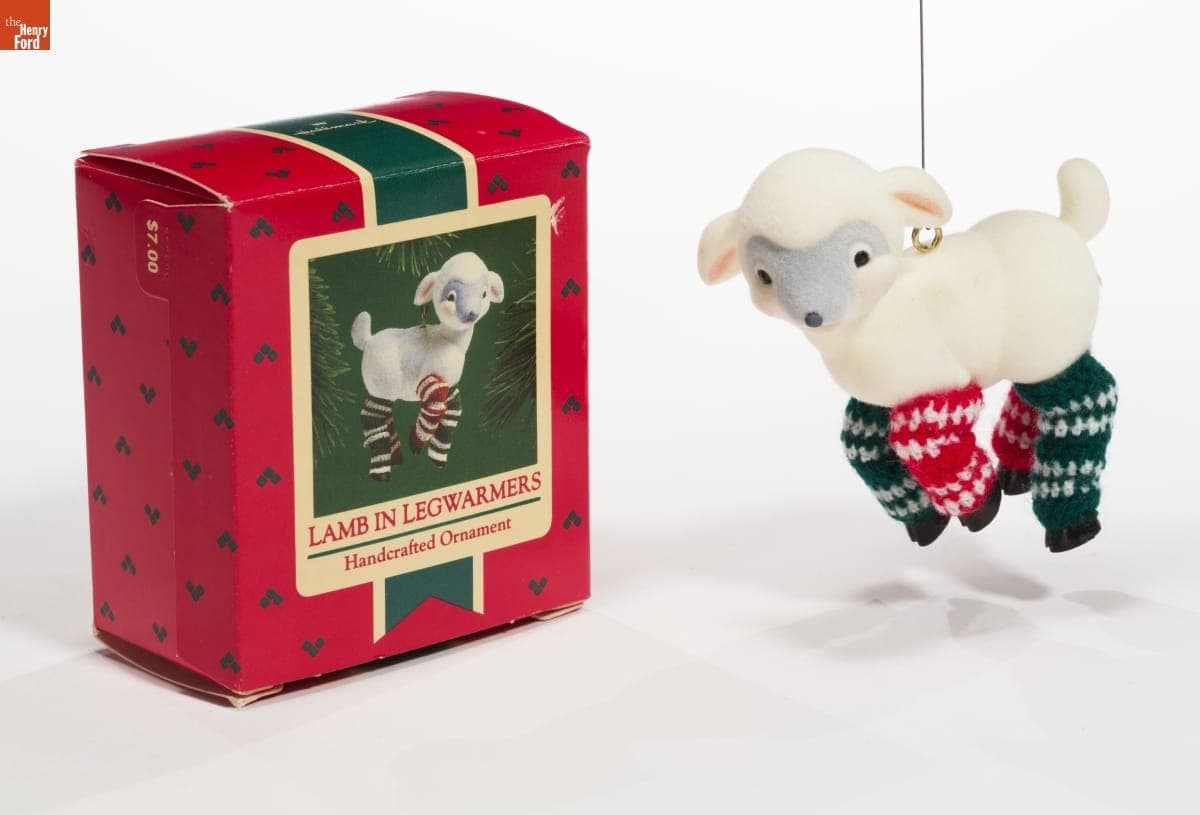 Hallmark "Lamb in Legwarmers" Christmas Ornament, 1985