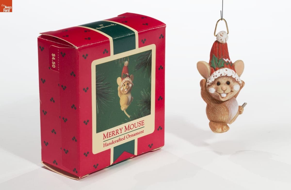 Hallmark "Merry Mouse" Christmas Ornament, 1985