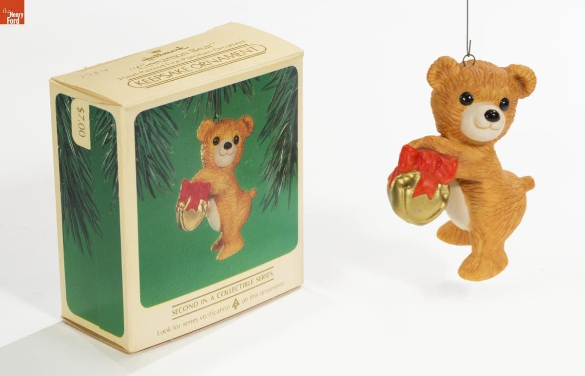 Hallmark "Porcelain Bear Series: Cinnamon Bear" Christmas Ornament, 1984