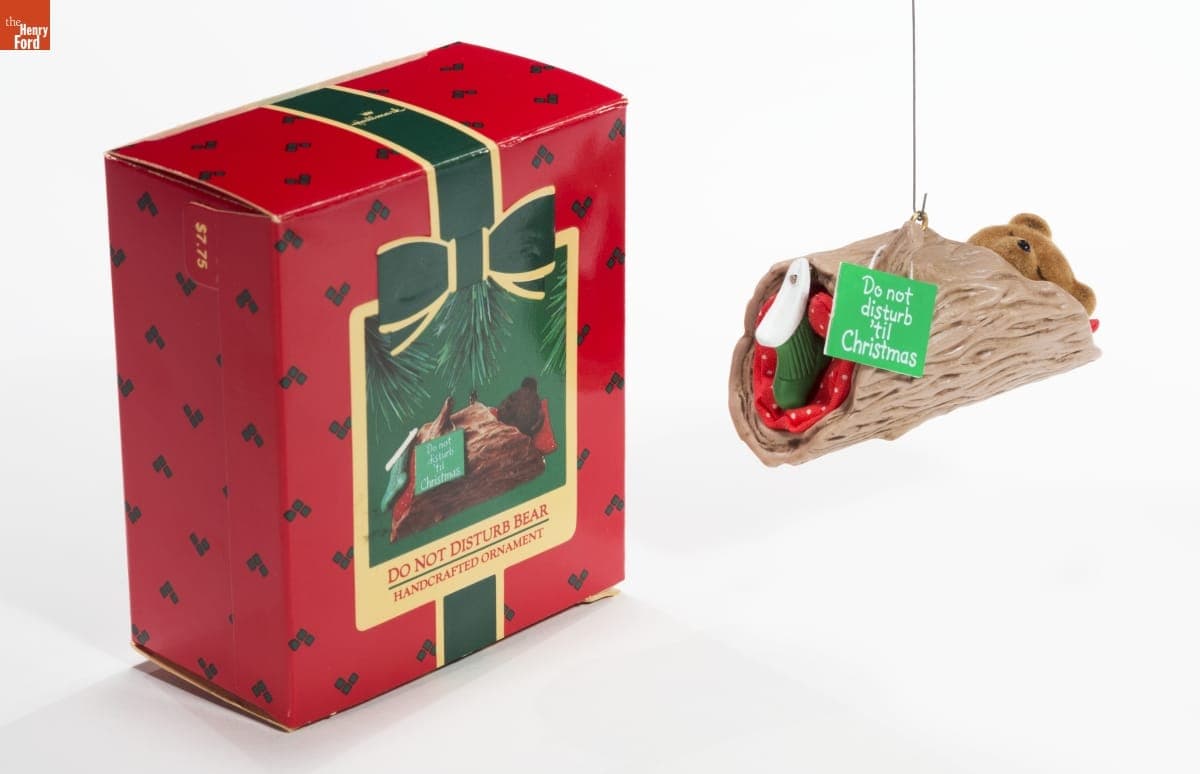 Hallmark "Do Not Disturb Bear" Christmas Ornament, 1985