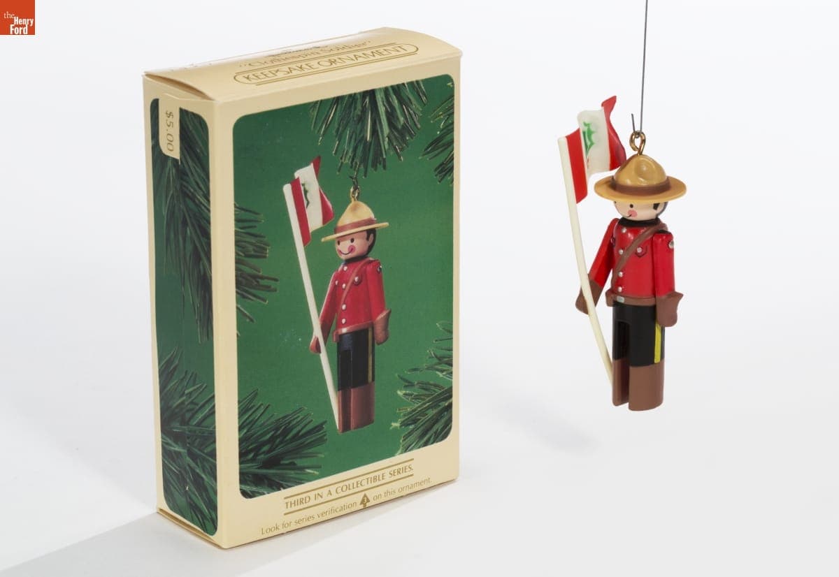 Hallmark "Clothespin Soldier: Canadian Mountie" Christmas Ornament, 1984