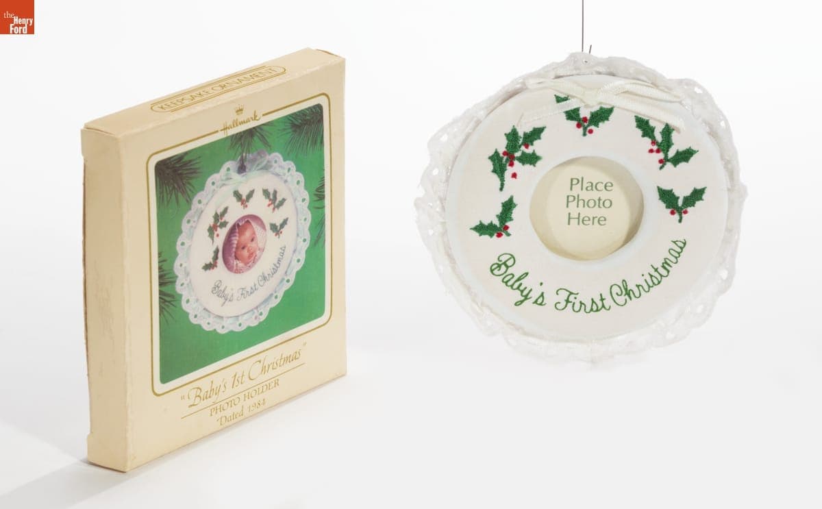 Hallmark "Baby's First Christmas Photoholder" Christmas Ornament, 1984