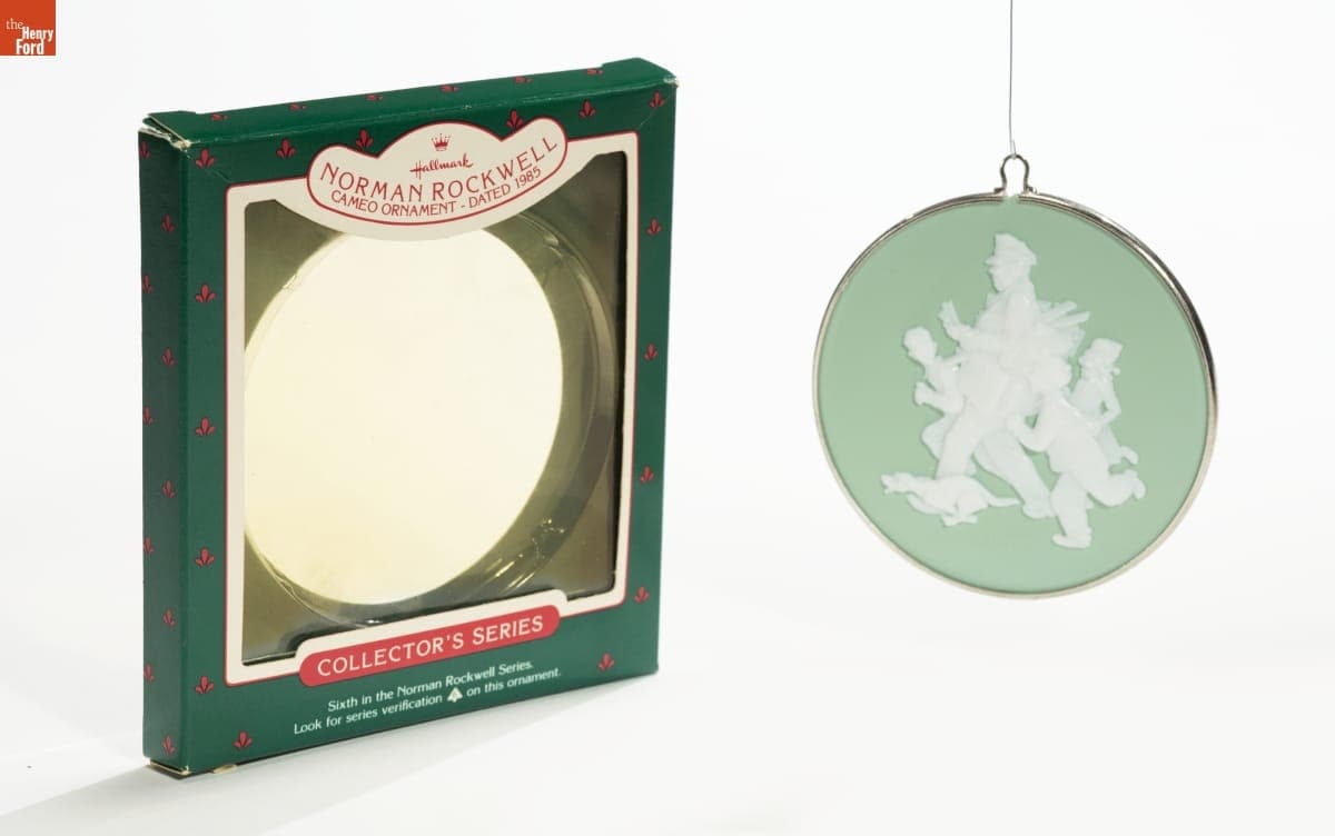 Hallmark "Norman Rockwell: Jolly Postman" Christmas Ornament, 1985