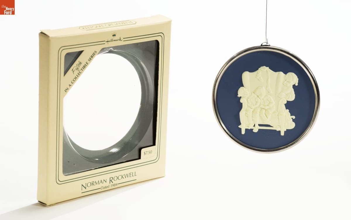 Hallmark "Norman Rockwell Series: Caught Napping" Christmas Ornament, 1984