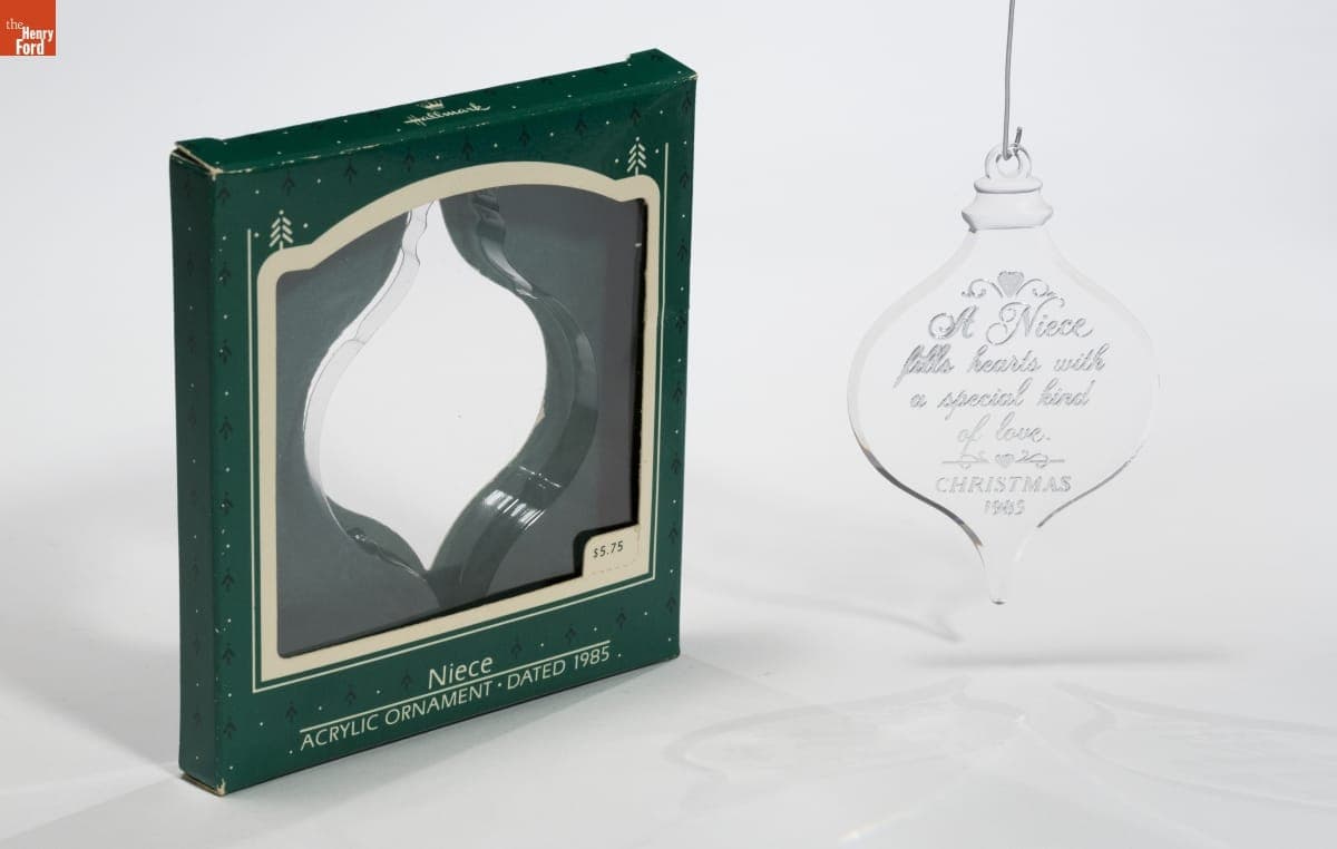 Hallmark "Niece" Christmas Ornament, 1985
