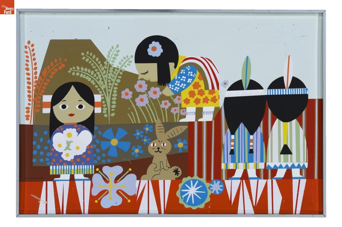 Print, Used at the Contemporary Resort Hotel at Walt Disney World, circa 1973