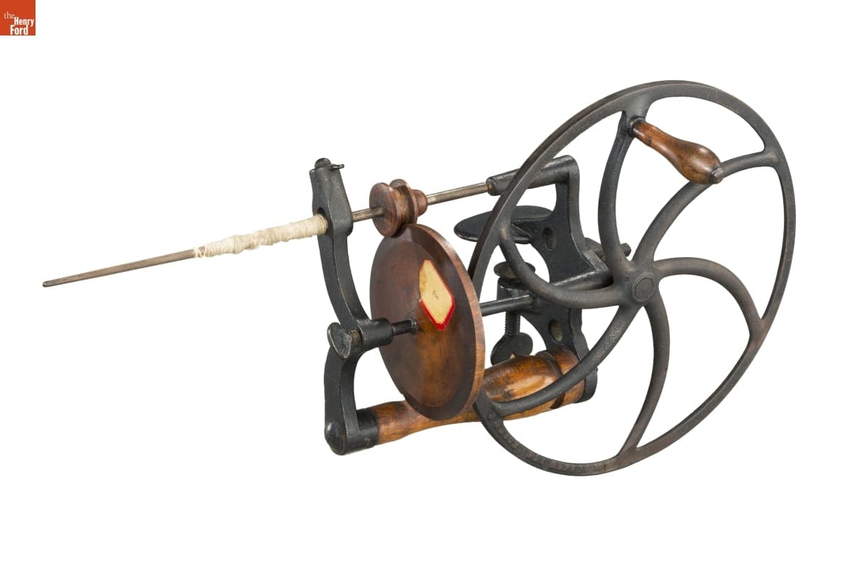 Portable Wool Wheel, 1872-1900