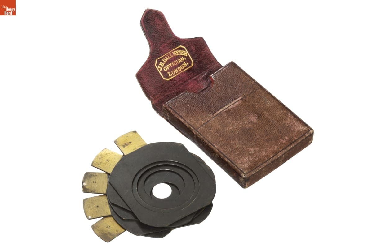 J. H. Dallmeyer Waterhouse Lens Stops in Case