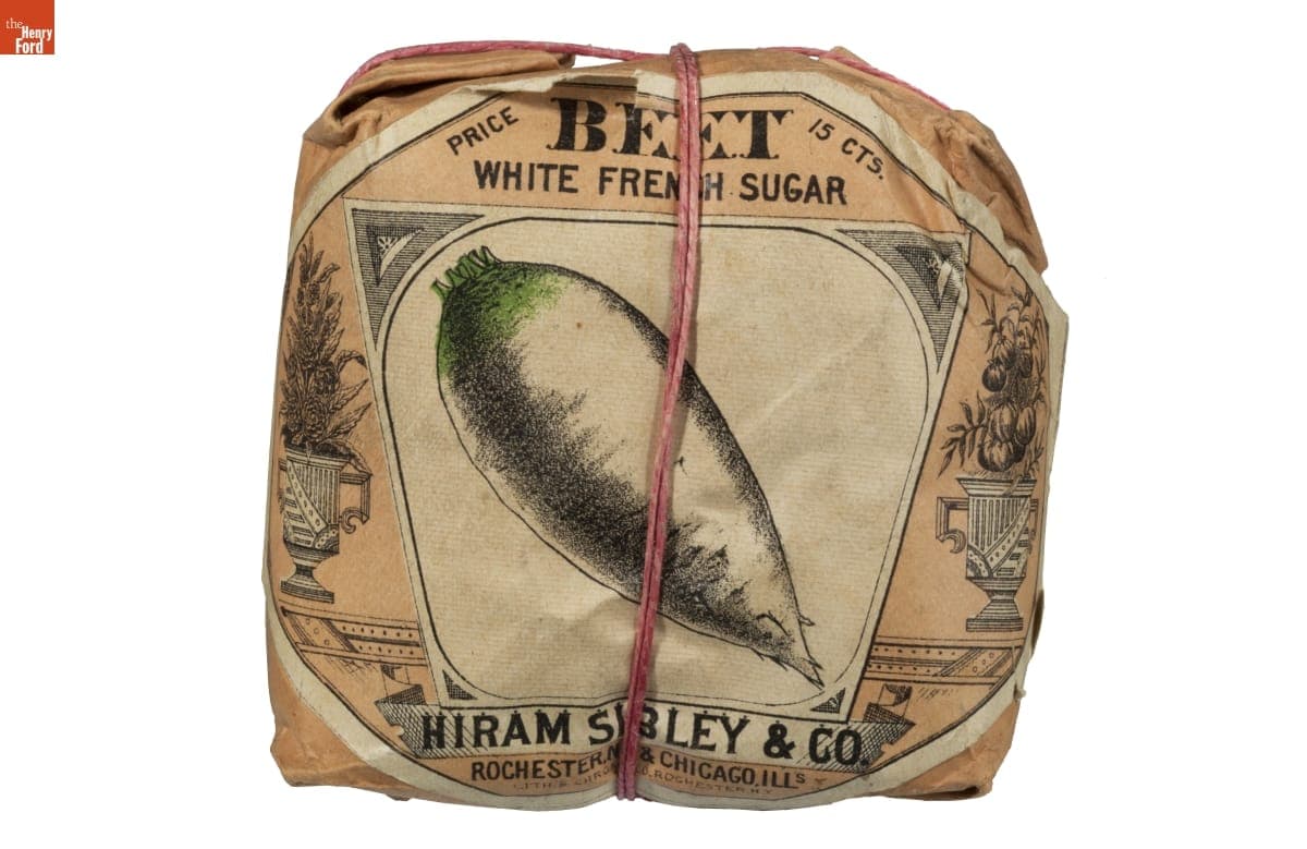 Hiram Sibley & Co. "Beet White French Sugar" Seed Packet, Used in the C.W. Barnes Store, 1882-1888