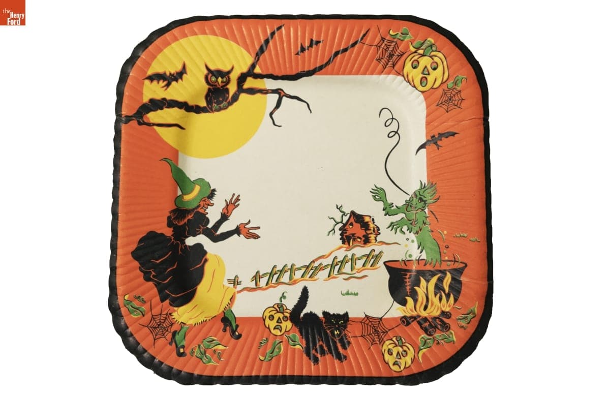 Halloween Party Plates, circa 1950