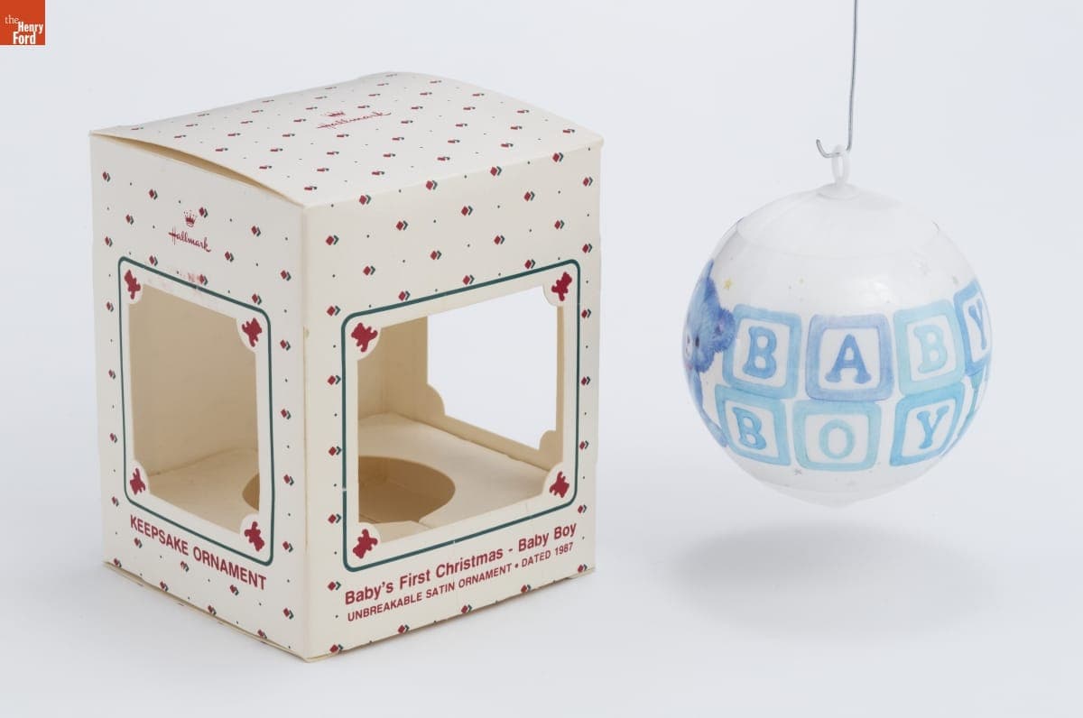 Hallmark "Baby's First Christmas-Baby Boy" Christmas Ornament, 1987