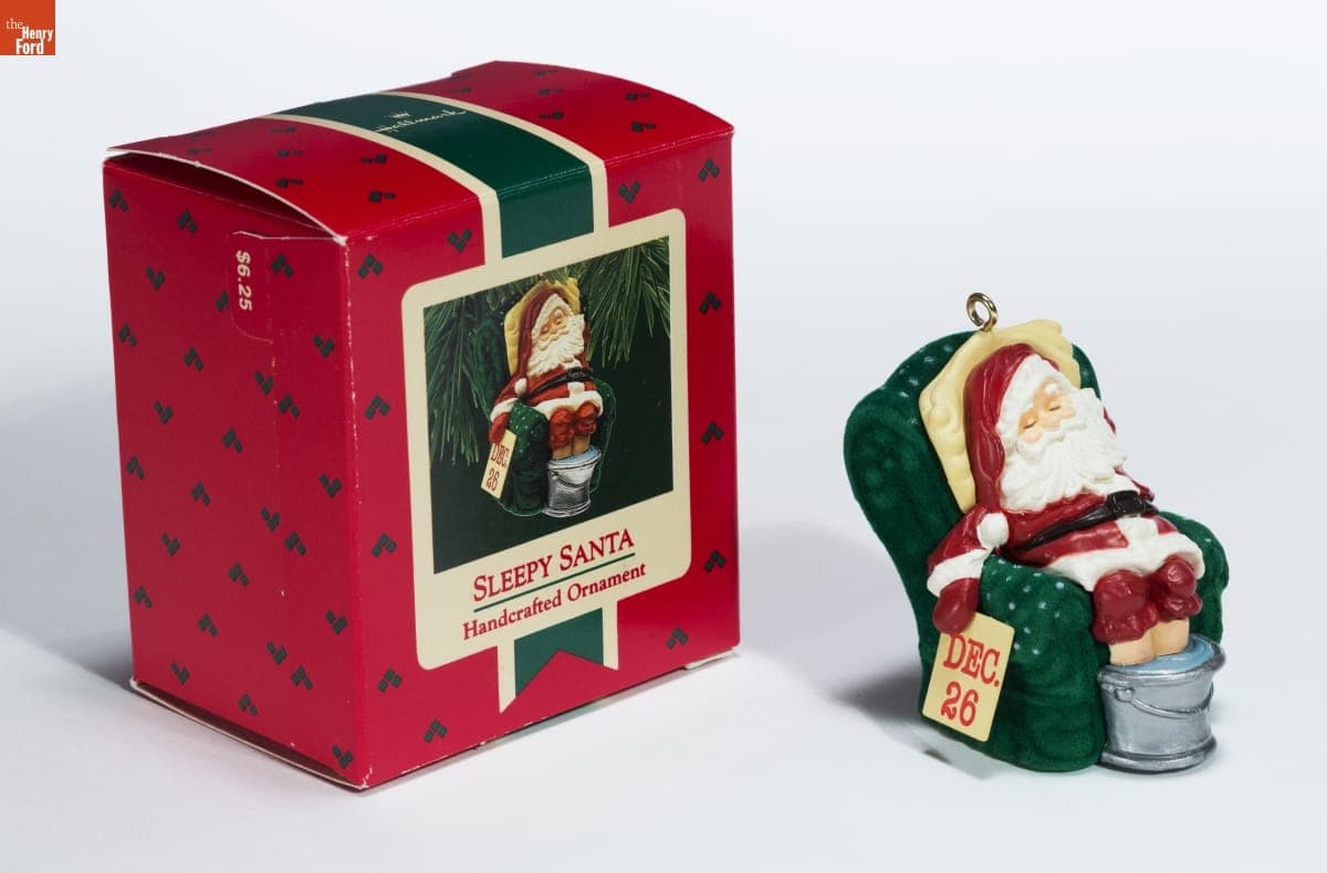 Hallmark "Sleepy Santa" Christmas Ornament, 1987