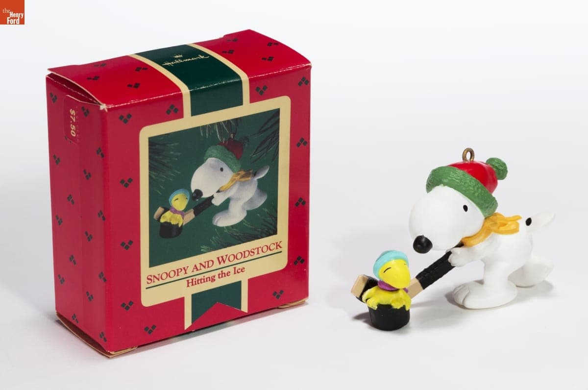 Hallmark "Snoopy and Woodstock: Hitting the Ice" Christmas Ornament, 1985