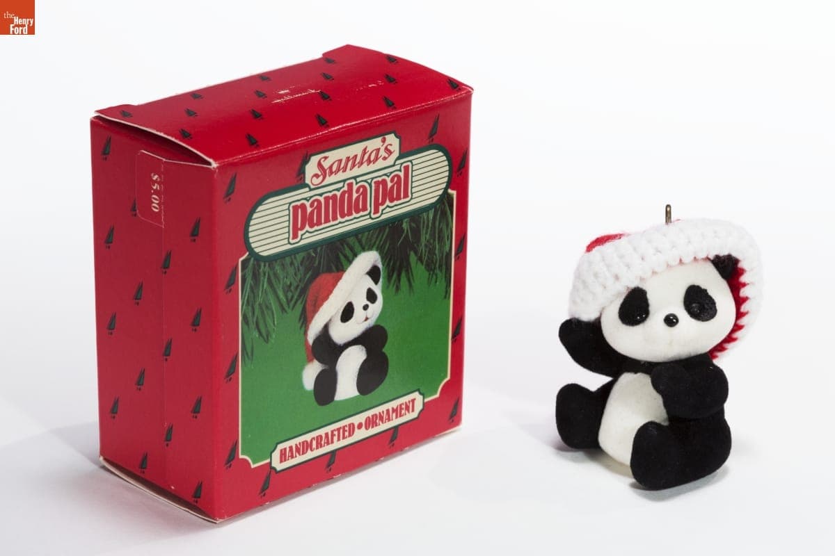 Hallmark "Santa's Panda Pal" Christmas Ornament, 1986