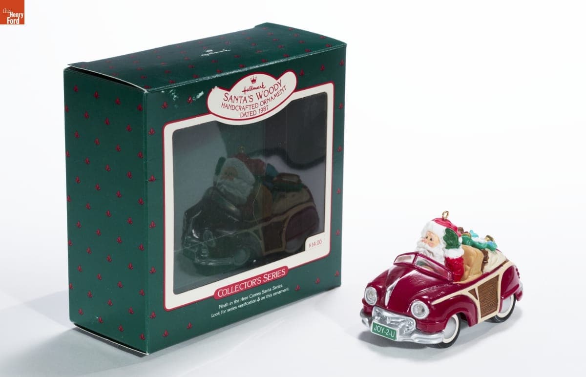 Hallmark "Here Comes Santa Series: Santa's Woody" Christmas Ornament, 1987