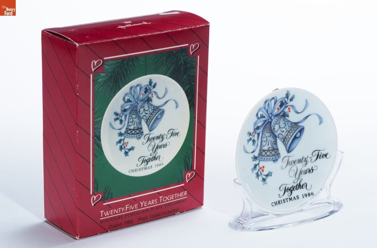 Hallmark "Twenty Five Years Together" Christmas Ornament, 1986