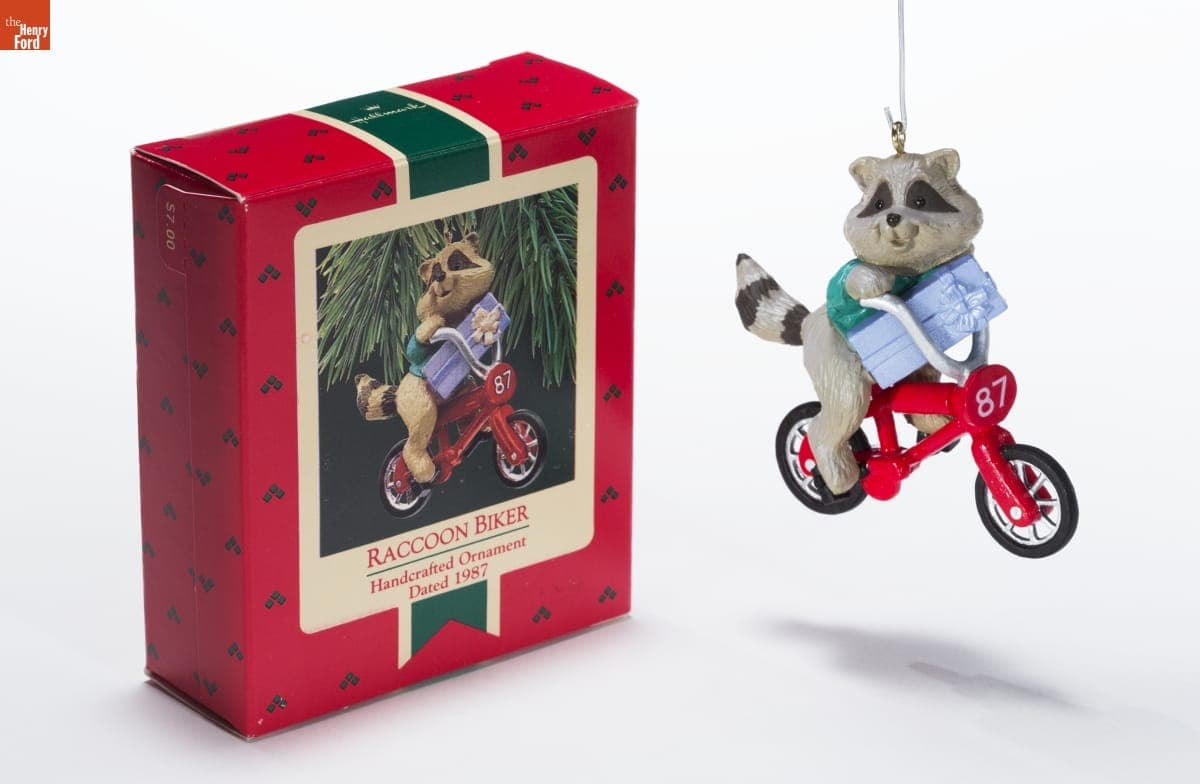Hallmark "Raccoon Biker" Christmas Ornament, 1987