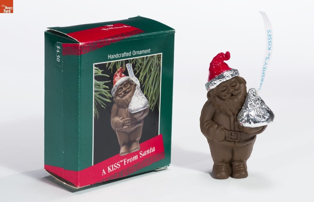 Hallmark "A KISS From Santa" Christmas Ornament, 1988