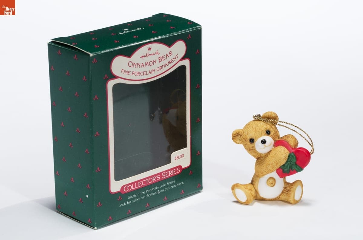 Hallmark "Porcelain Bear Series: Cinnamon Bear" Christmas Ornament, 1988