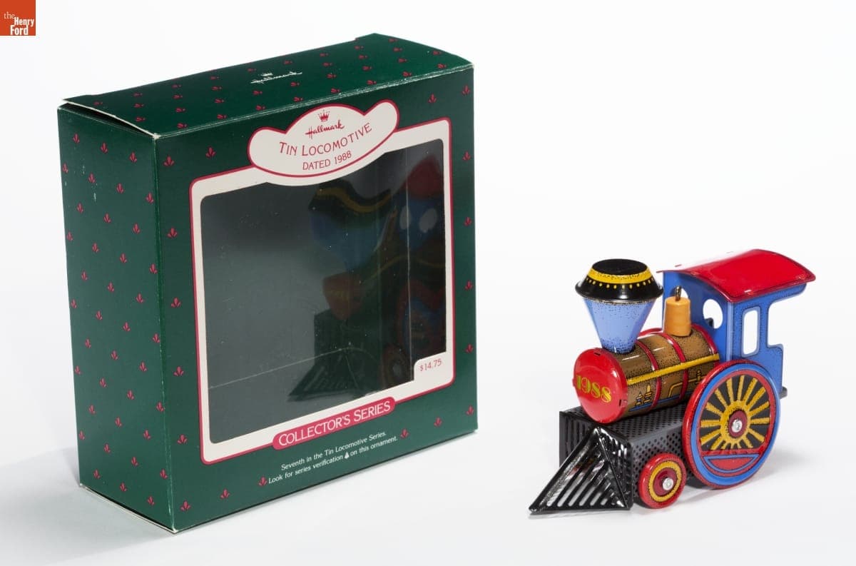 Hallmark "Tin Locomotive" Christmas Ornament, 1988