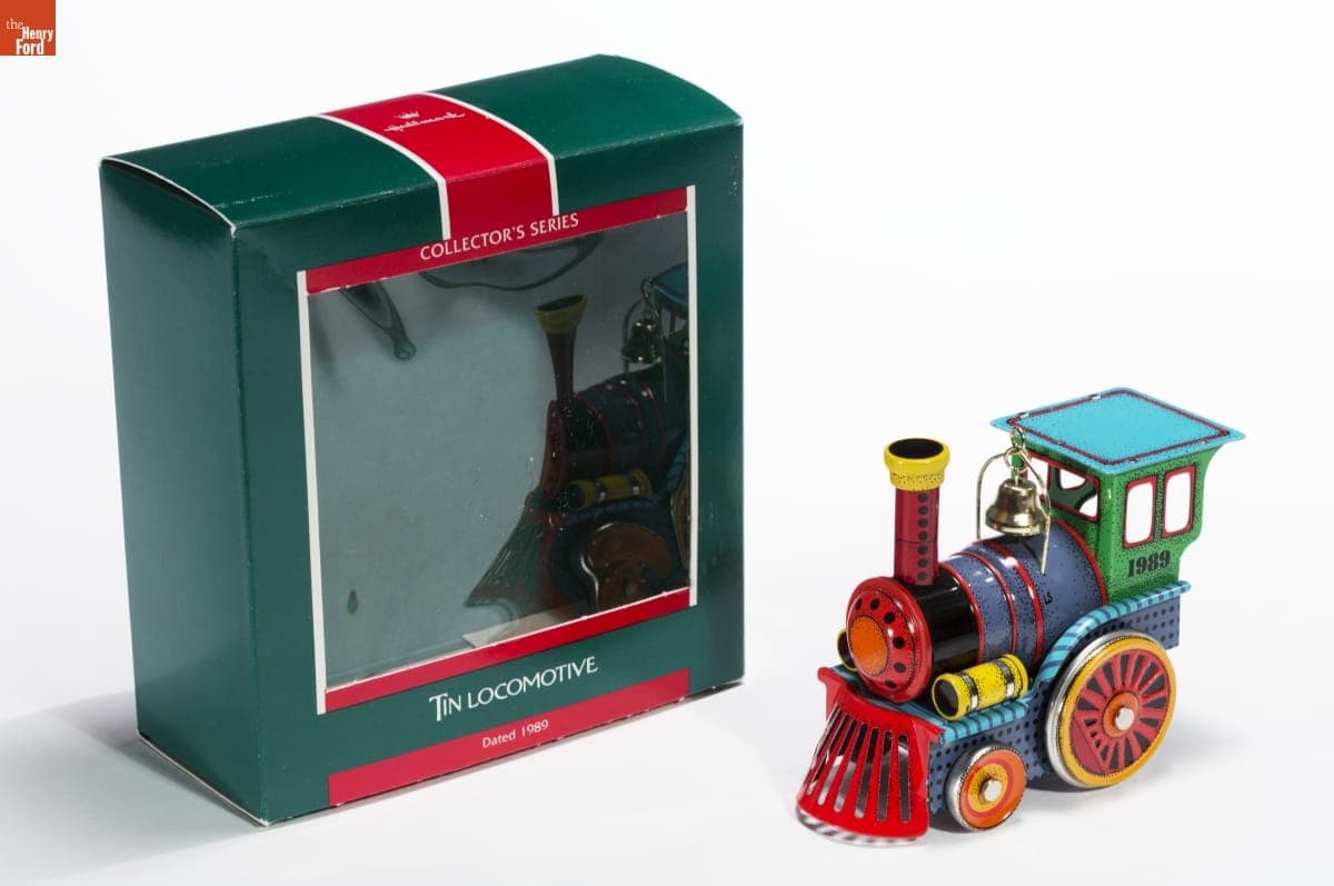Hallmark "Tin Locomotive" Christmas Ornament, 1989
