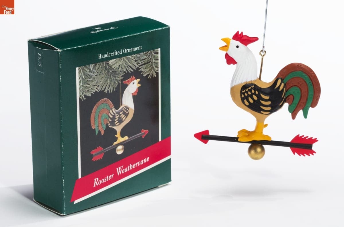 Hallmark "Rooster Weathervane" Christmas Ornament, 1989
