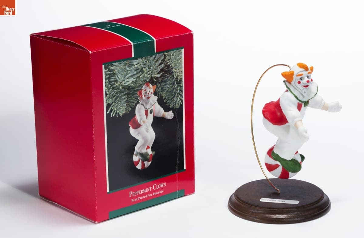 Hallmark "Peppermint Clown" Christmas Ornament, 1989