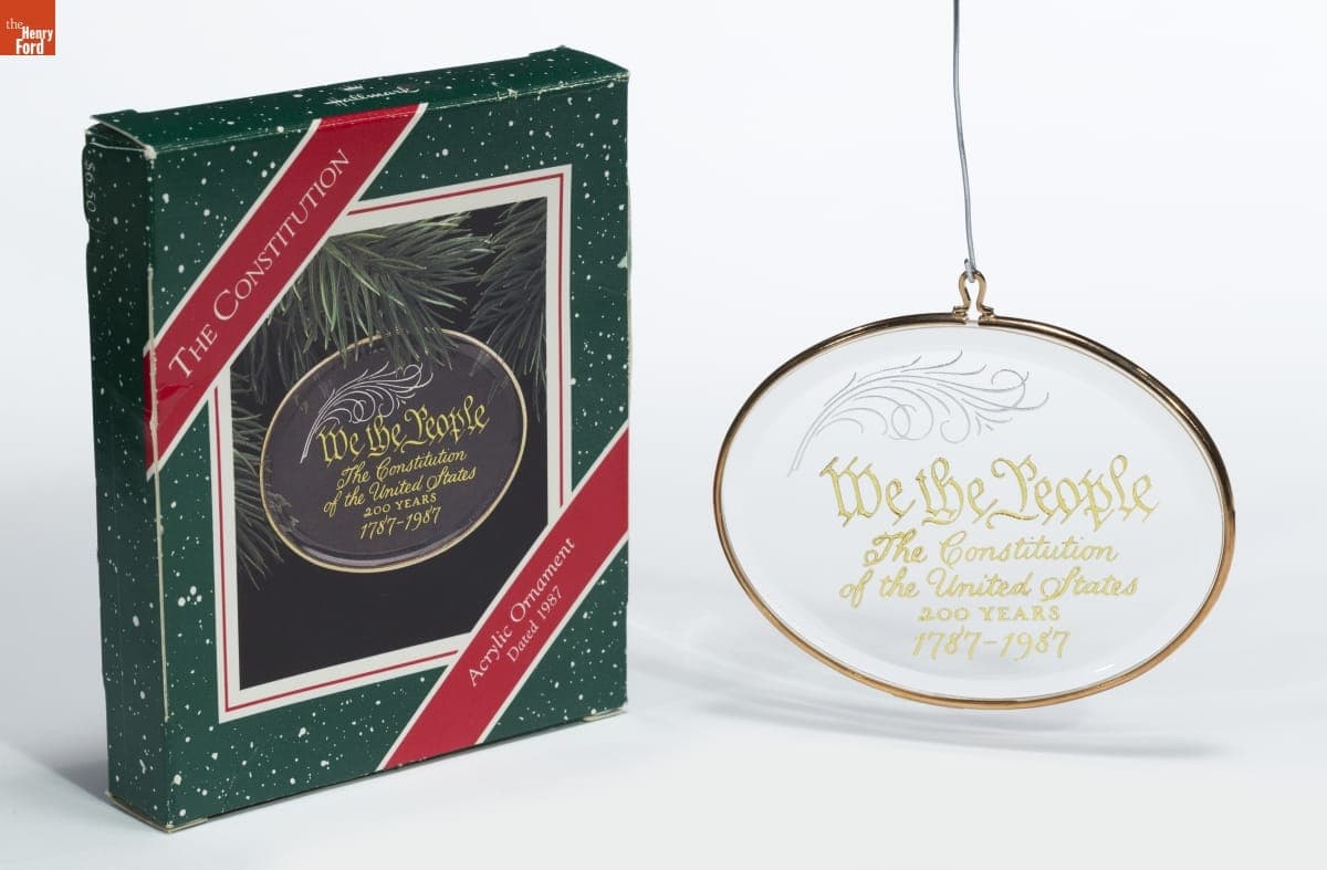 Hallmark "The Constitution" Christmas Ornament, 1987
