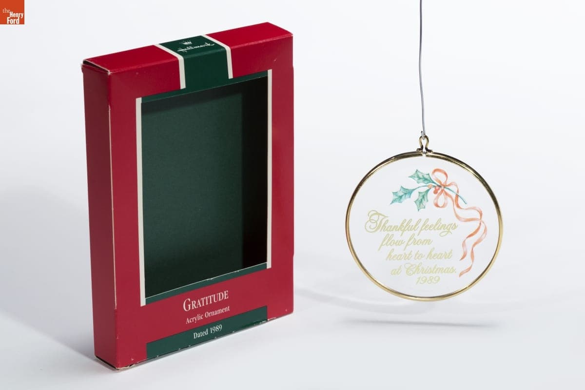 Hallmark "Gratitude" Christmas Ornament, 1989