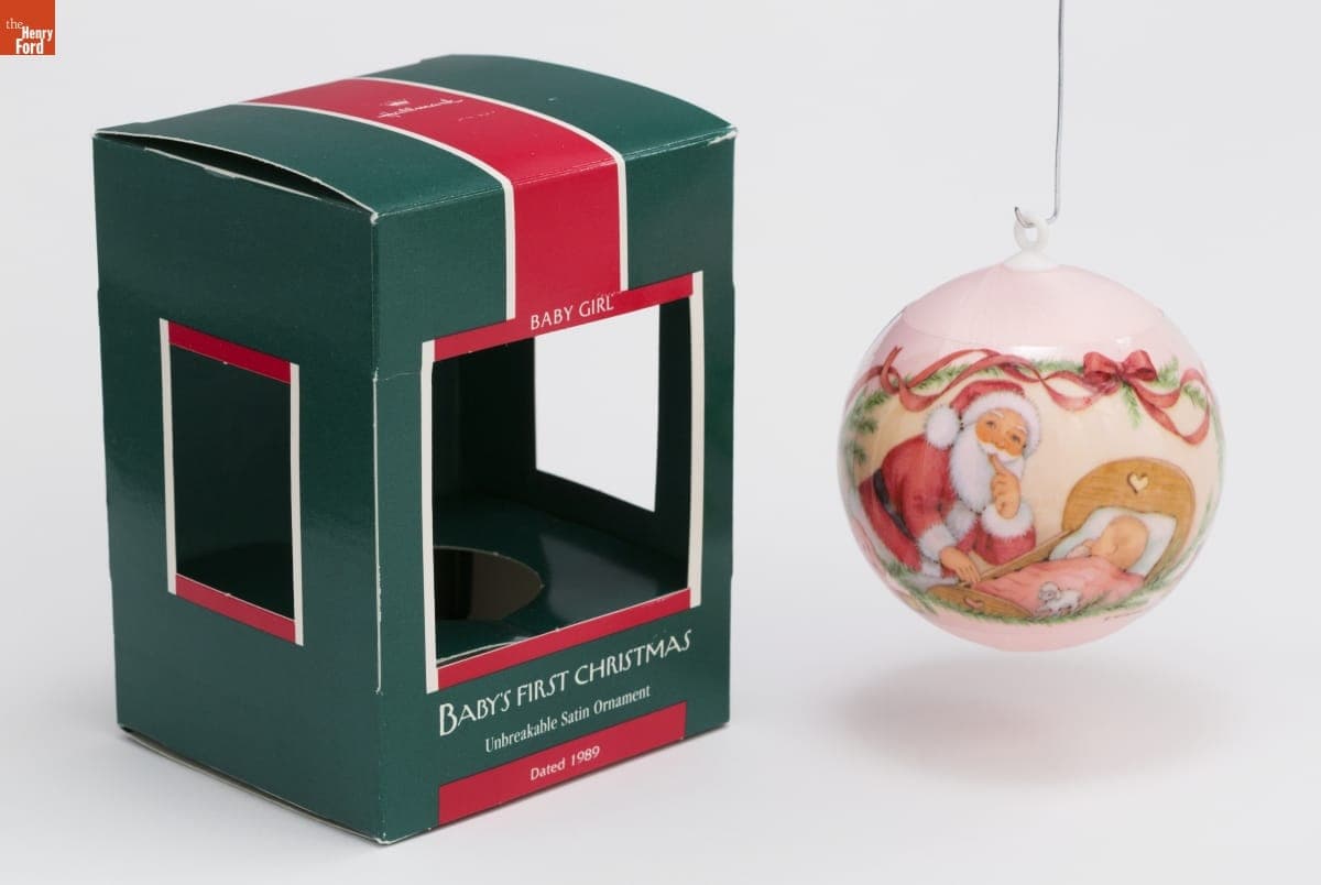 Hallmark "Baby's First Christmas: Baby Girl" Christmas Ornament, 1989