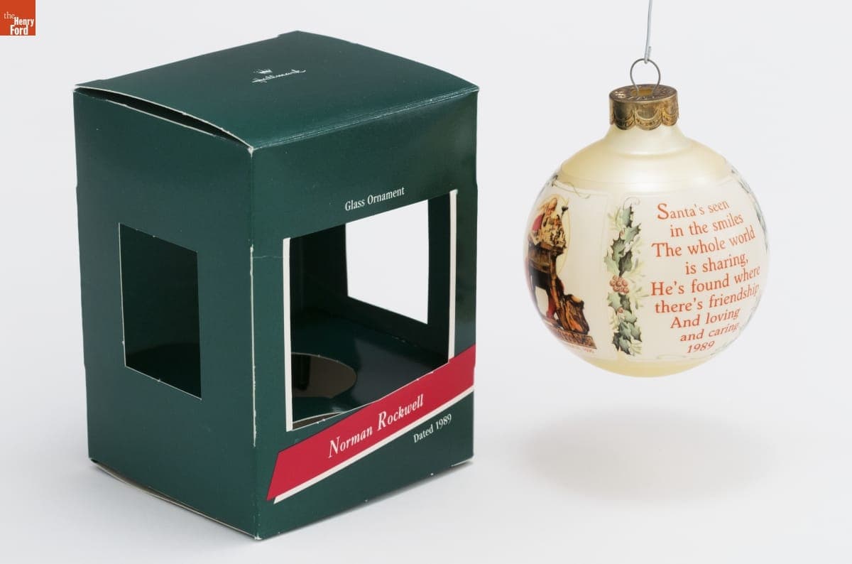 Hallmark "Norman Rockwell" Christmas Ornament, 1989