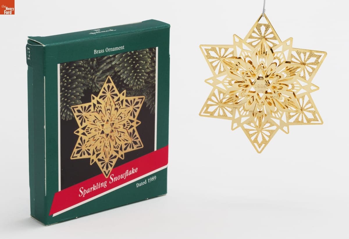 Hallmark "Sparkling Snowflake" Christmas Ornament, 1989