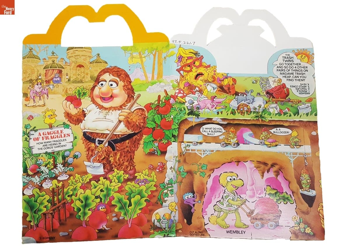 McDonald's Fraggle Rock Happy Meal Packaging, 1988